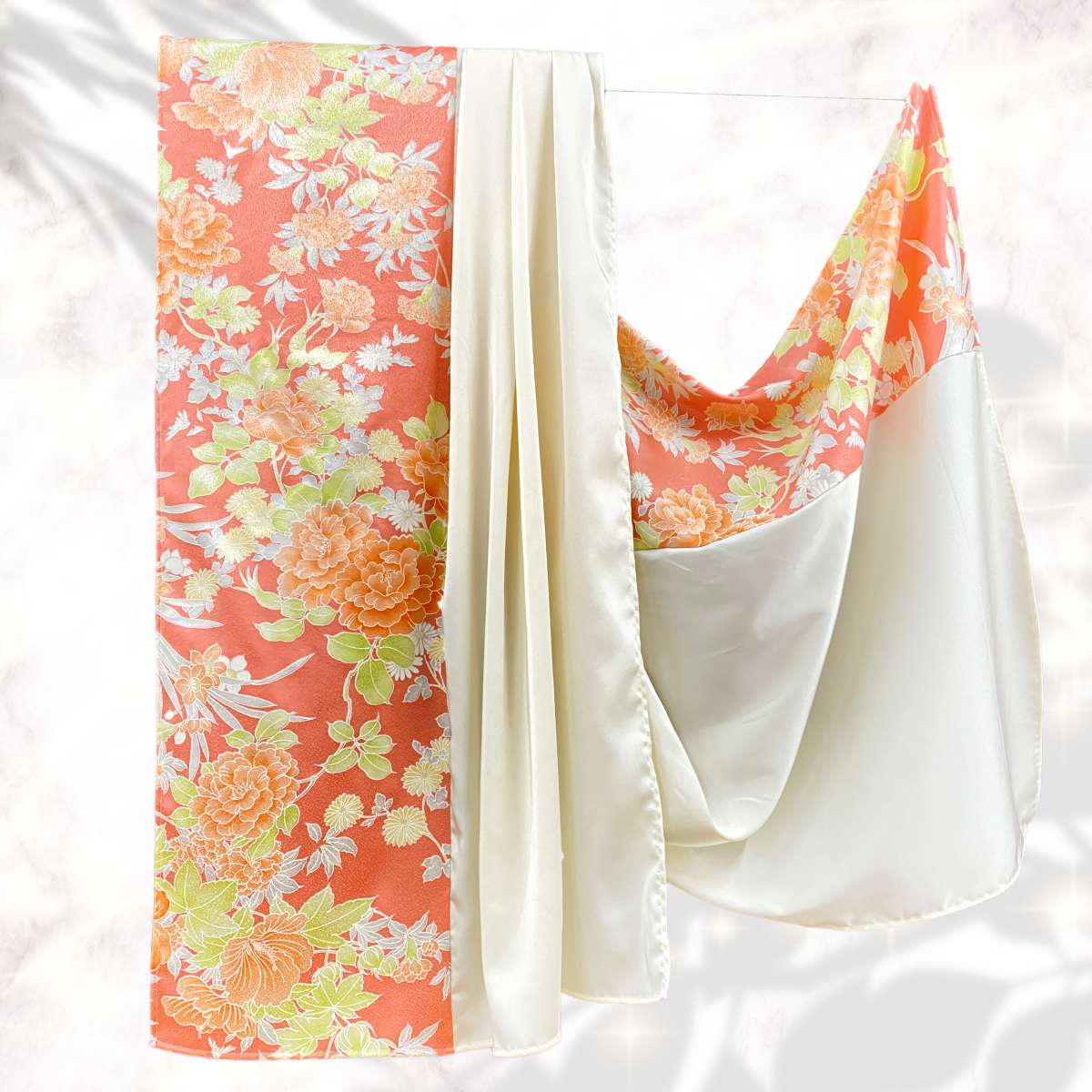 Shawl: KIMONO Hijab - Pink/Soft yellow