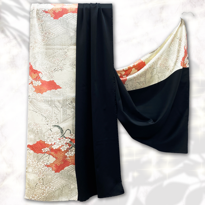 Shawl: KIMONO Hijab - White/Black