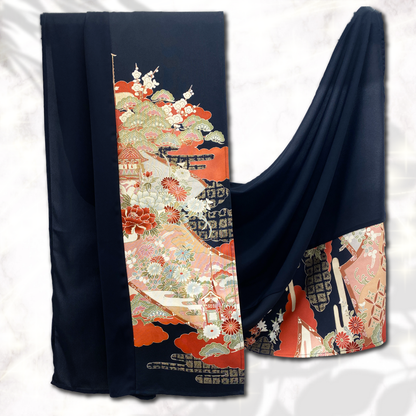 Shawl: KIMONO Hijab - Black/Black