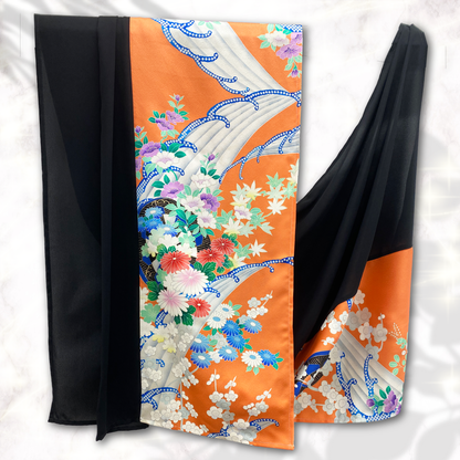 Shawl: KIMONO Hijab - Orange/Black