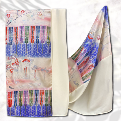 Shawl: KIMONO Hijab - Blue/Ivory