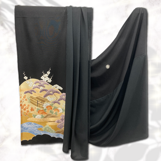 Shawl: KIMONO Hijab - Black/Black