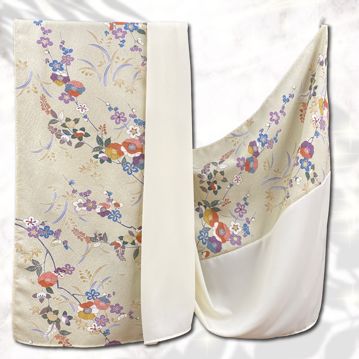 Shawl: KIMONO Hijab - Light Ivory/Light Ivory