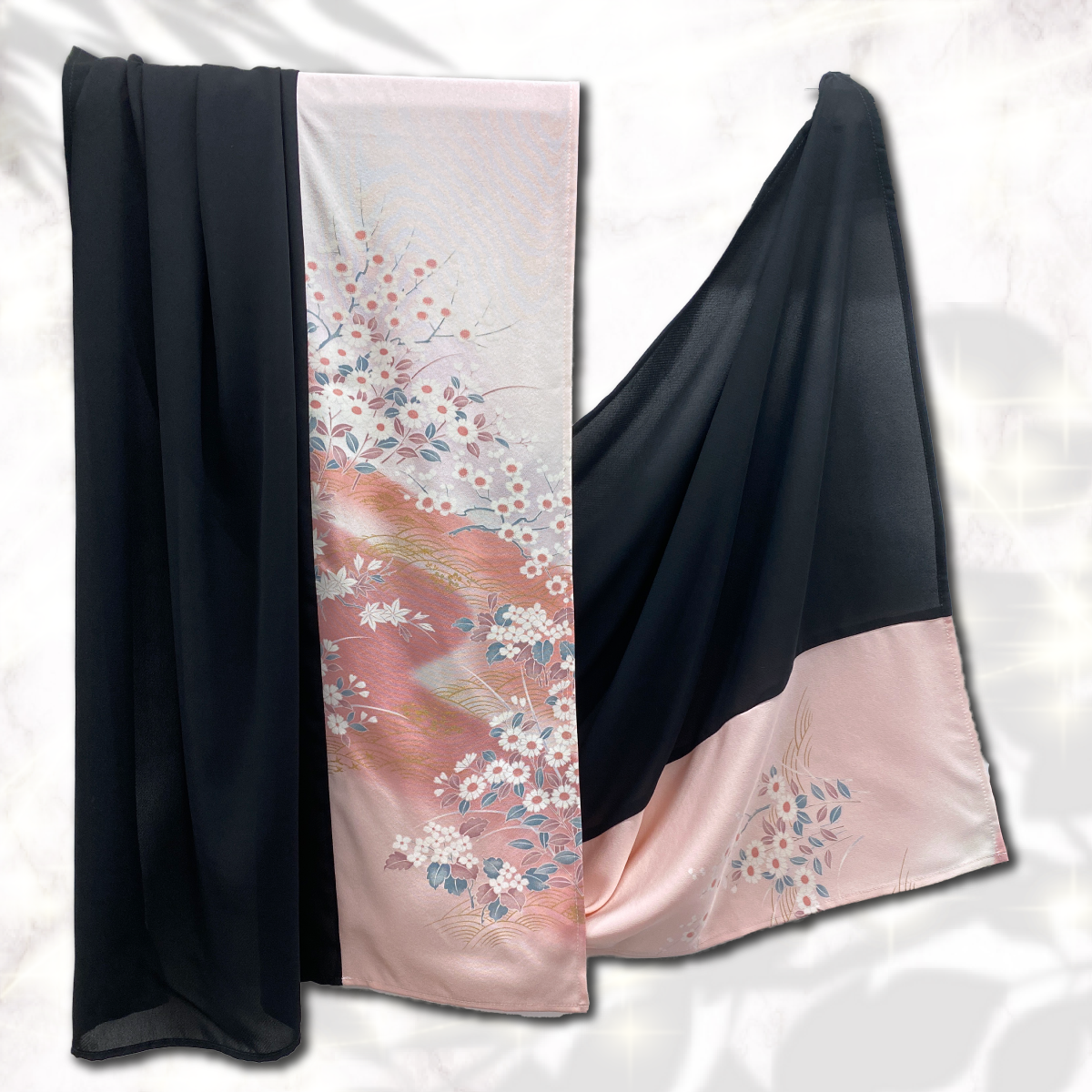 Shawl: KIMONO Hijab - Pink/Black