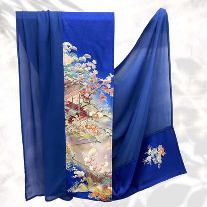 Shawl: KIMONO Hijab - Blue/Blue