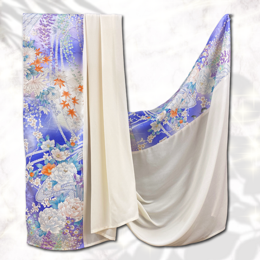 Shawl: KIMONO Hijab - Blue/White