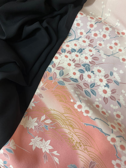 Shawl: KIMONO Hijab - Pink/Black