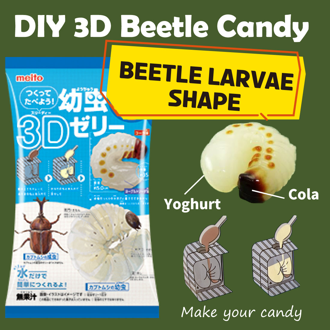 DIY 3D Beetle Candy